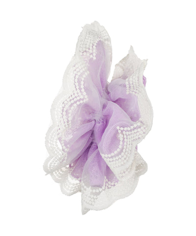 Pearl Lace Hair Scrunchie | STYLIKA