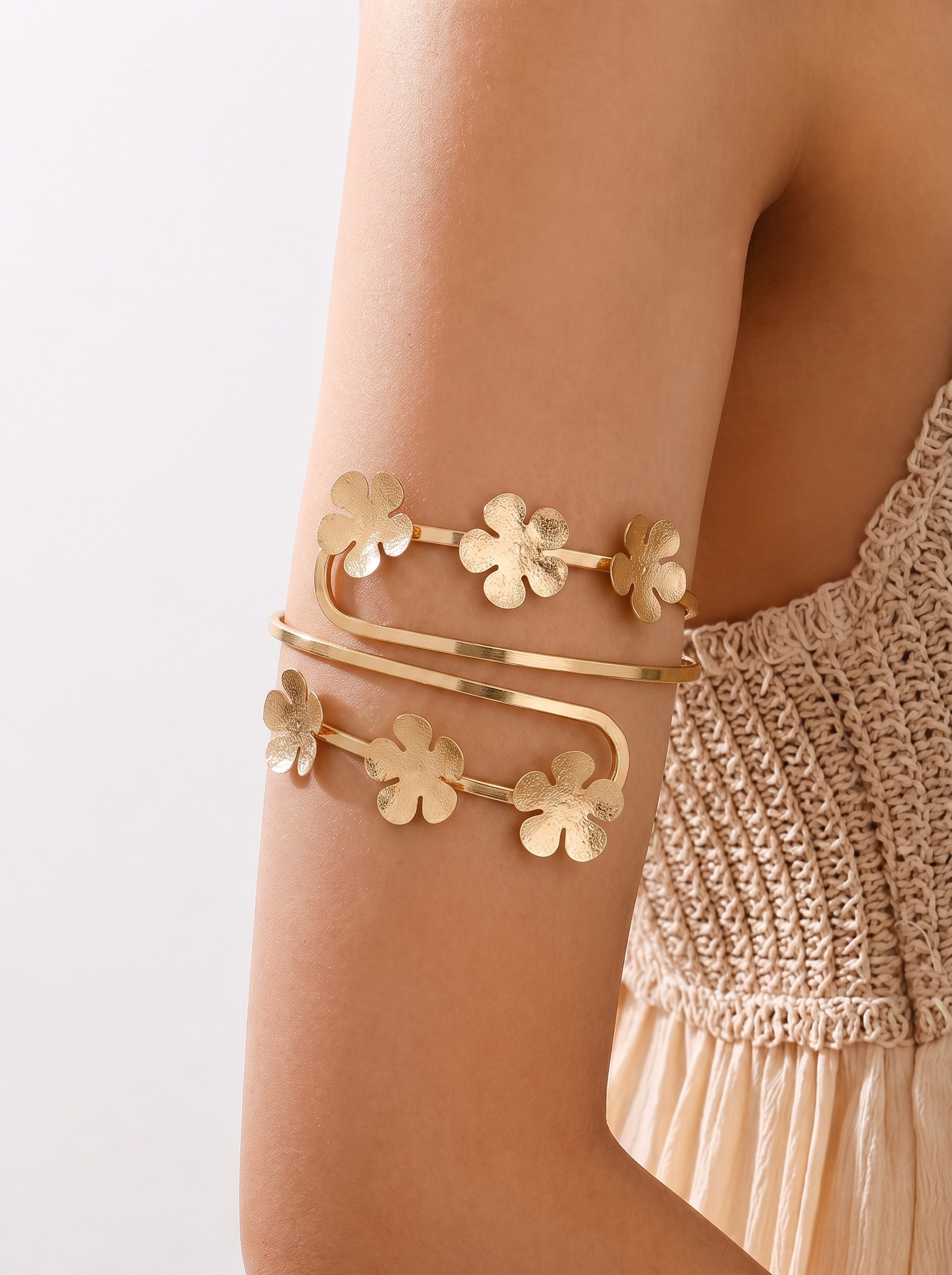 Floral Wrap Arm Cuff | Stylika