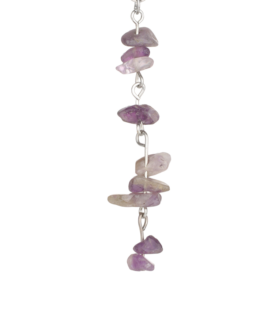 Purple Stone Chip Scroll Hair Braidlet | Stylika