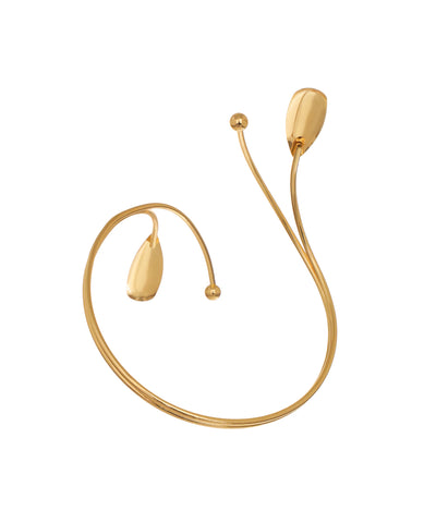 Sculptural Wrap Arm Cuff with Organic Capsule Tips | Stylika