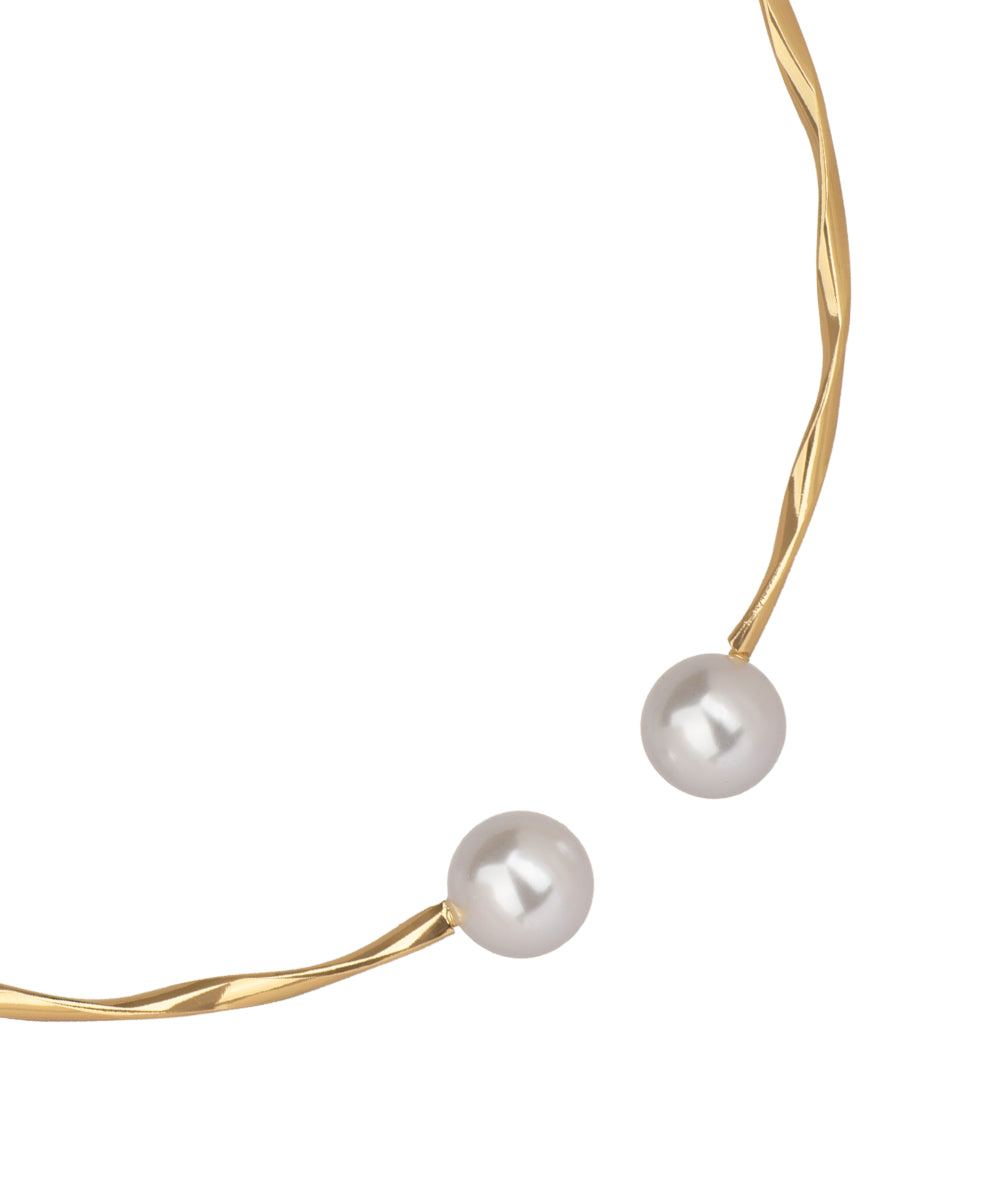 Twisted Wire Open Torque Necklace | Stylika