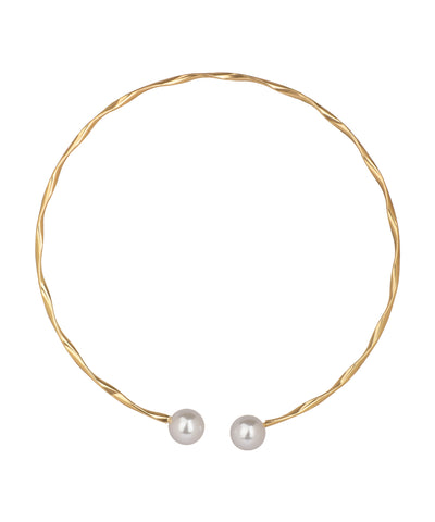 Twisted Wire Open Torque Necklace | Stylika
