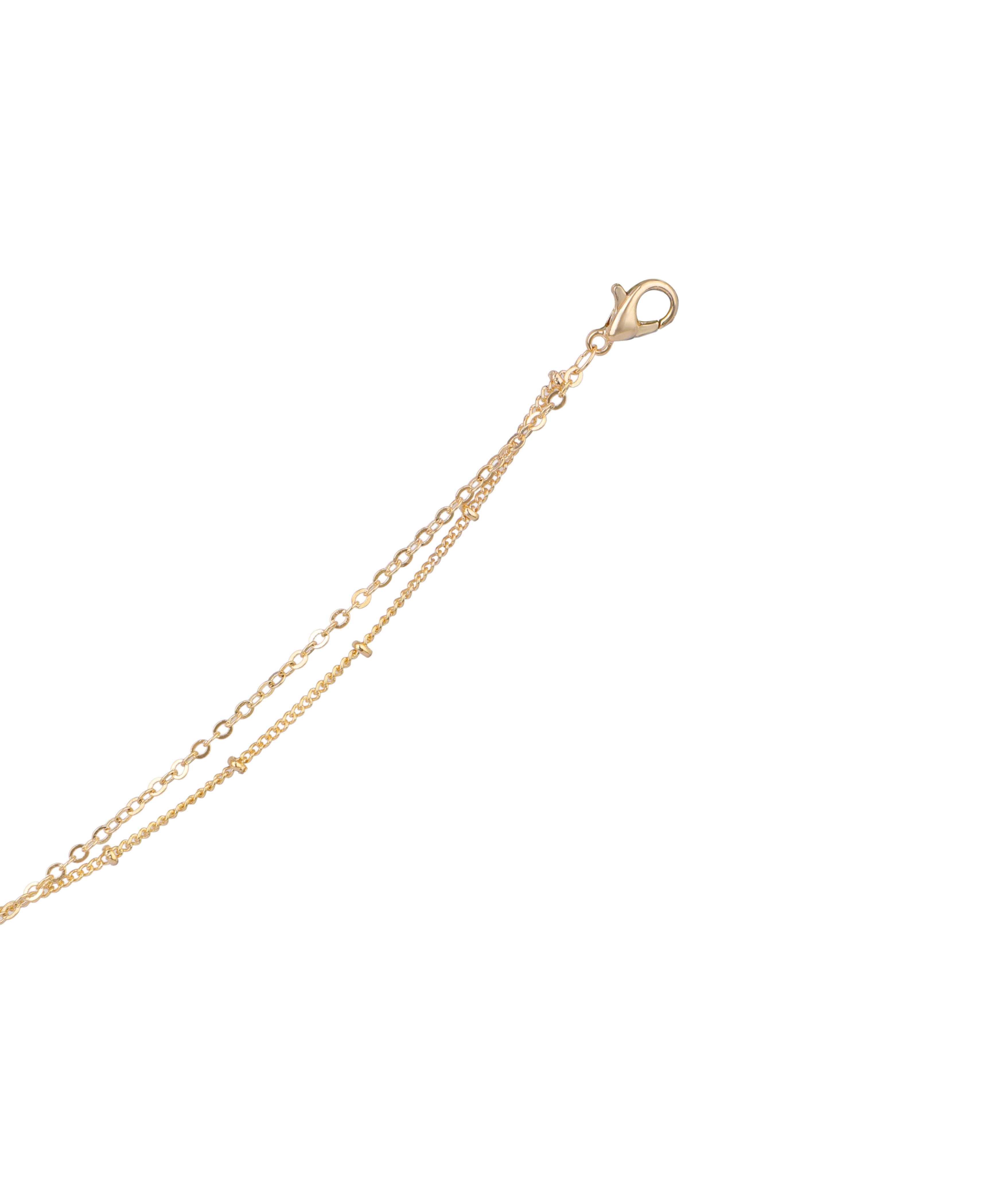 Layered Clover Charm Anklet | Stylika