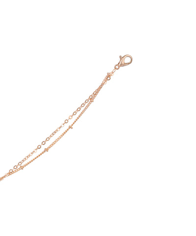 Layered Clover Charm Anklet | Stylika