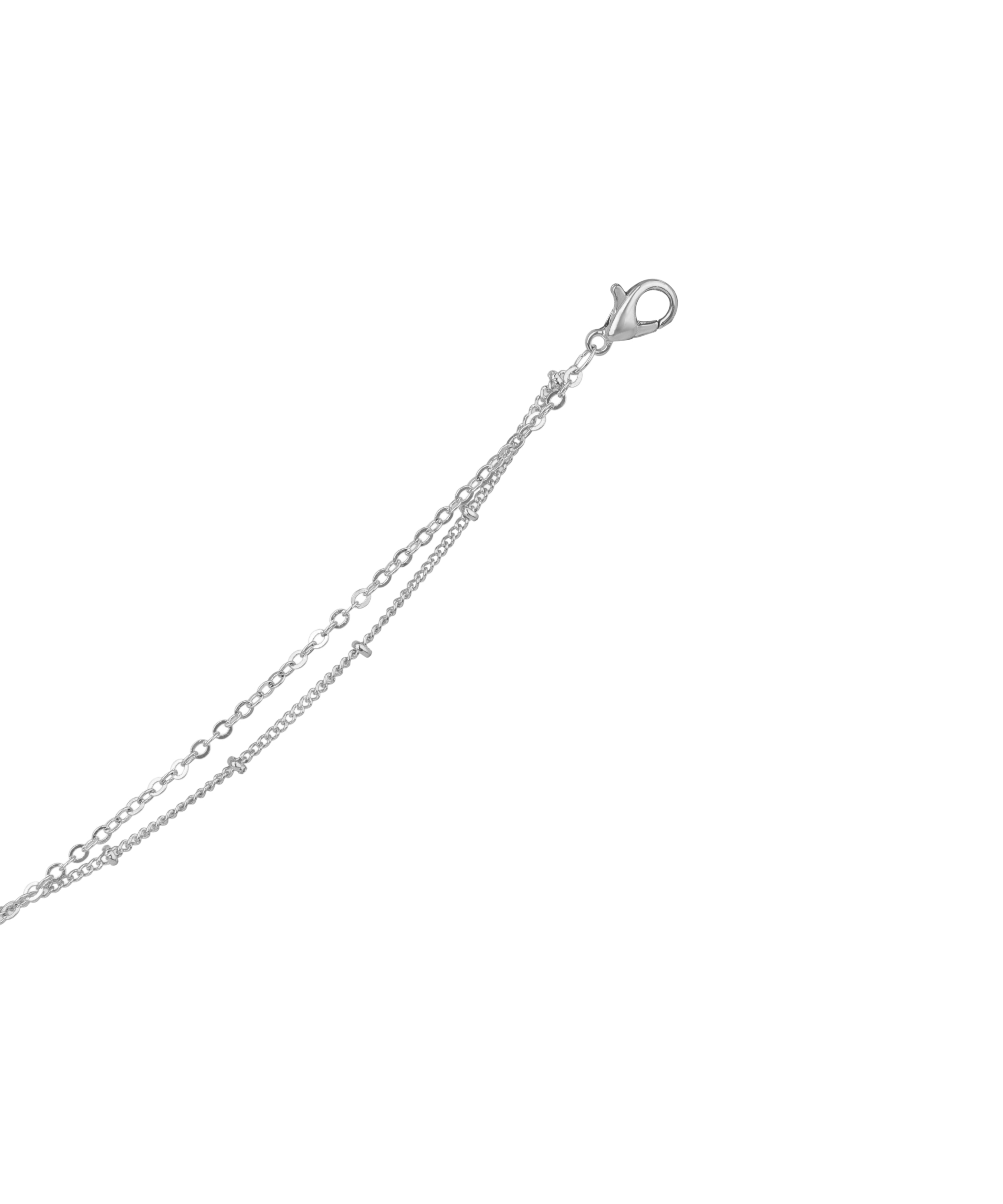 Layered Clover Charm Anklet | Stylika
