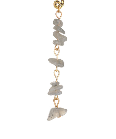 Grey Stone Chip Scroll Hair Braidlet | Stylika