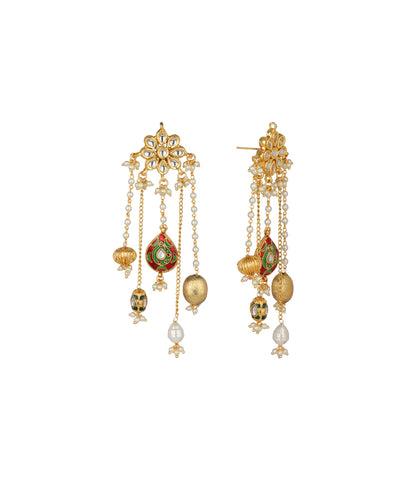Floral Treasure Drop Earrings | Stylika