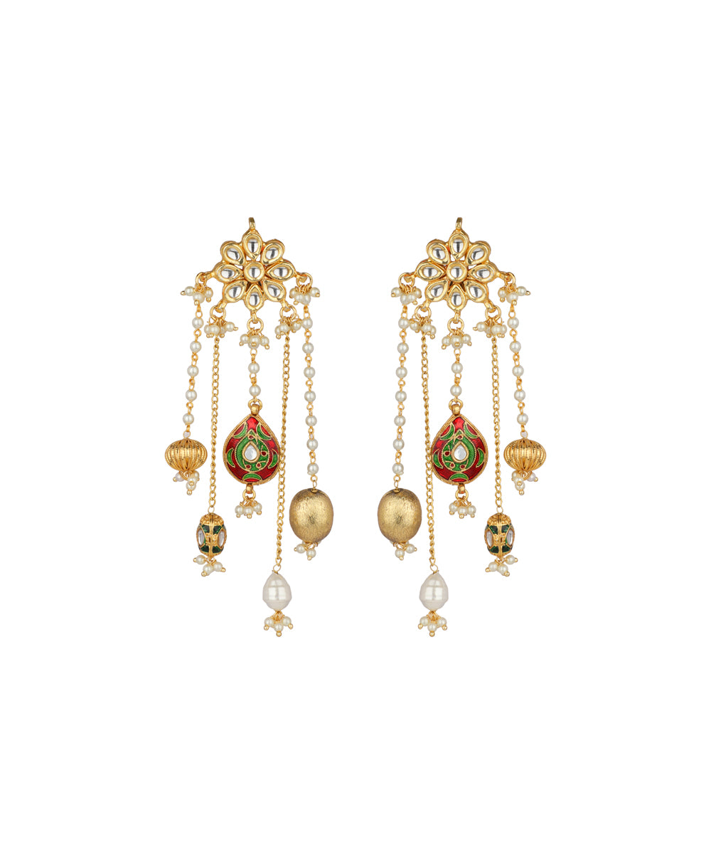 Floral Treasure Drop Earrings | Stylika