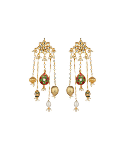 Floral Treasure Drop Earrings | Stylika