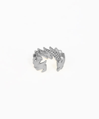 Leaf Motif Sparkle Ear Cuff | Stylika