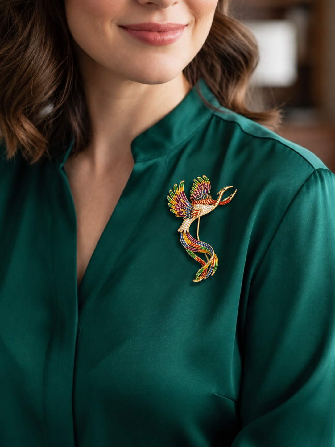 Phoenix Statement Brooch | Stylika