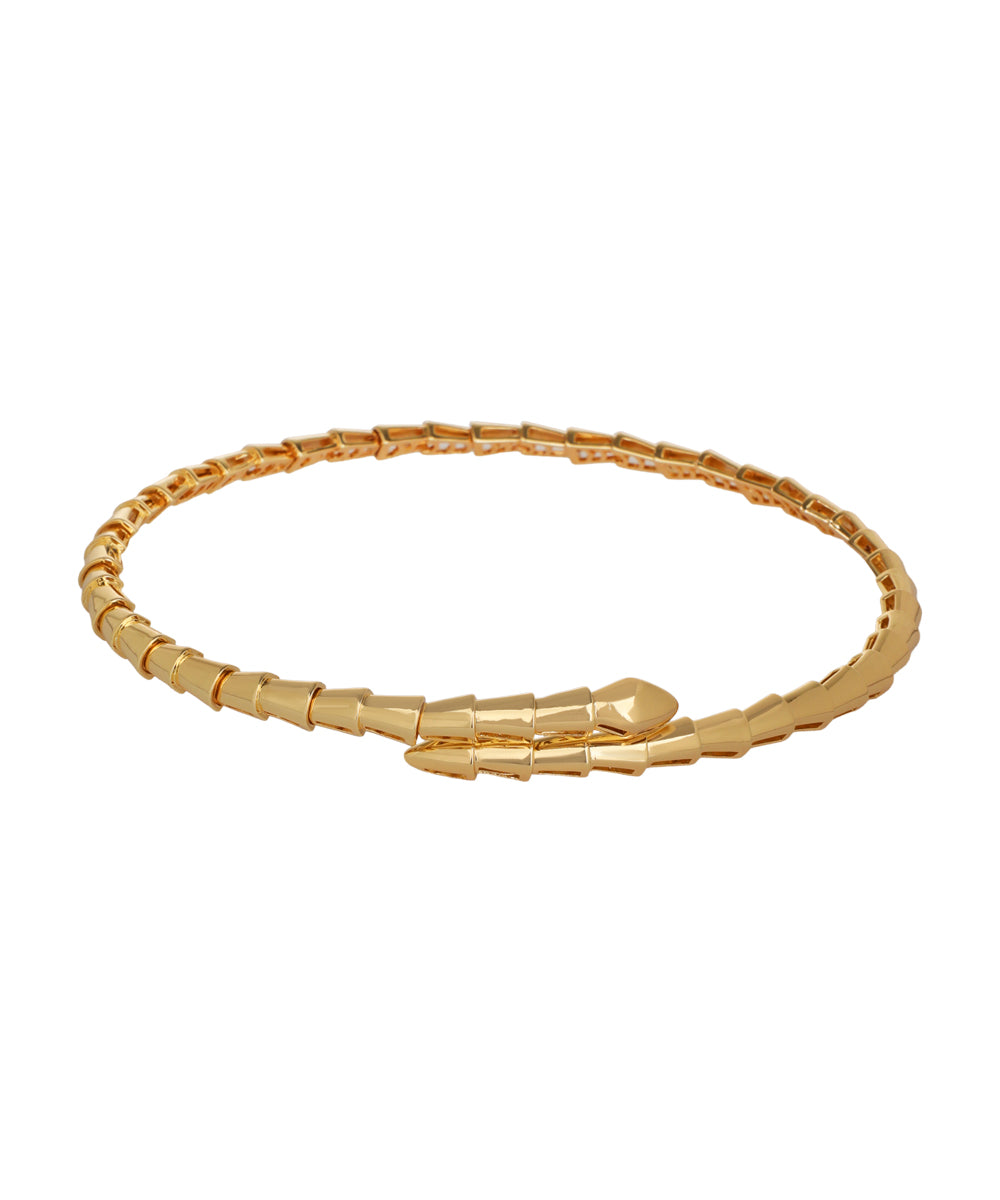 Snake Motif Wrap Around Necklace | Stylika
