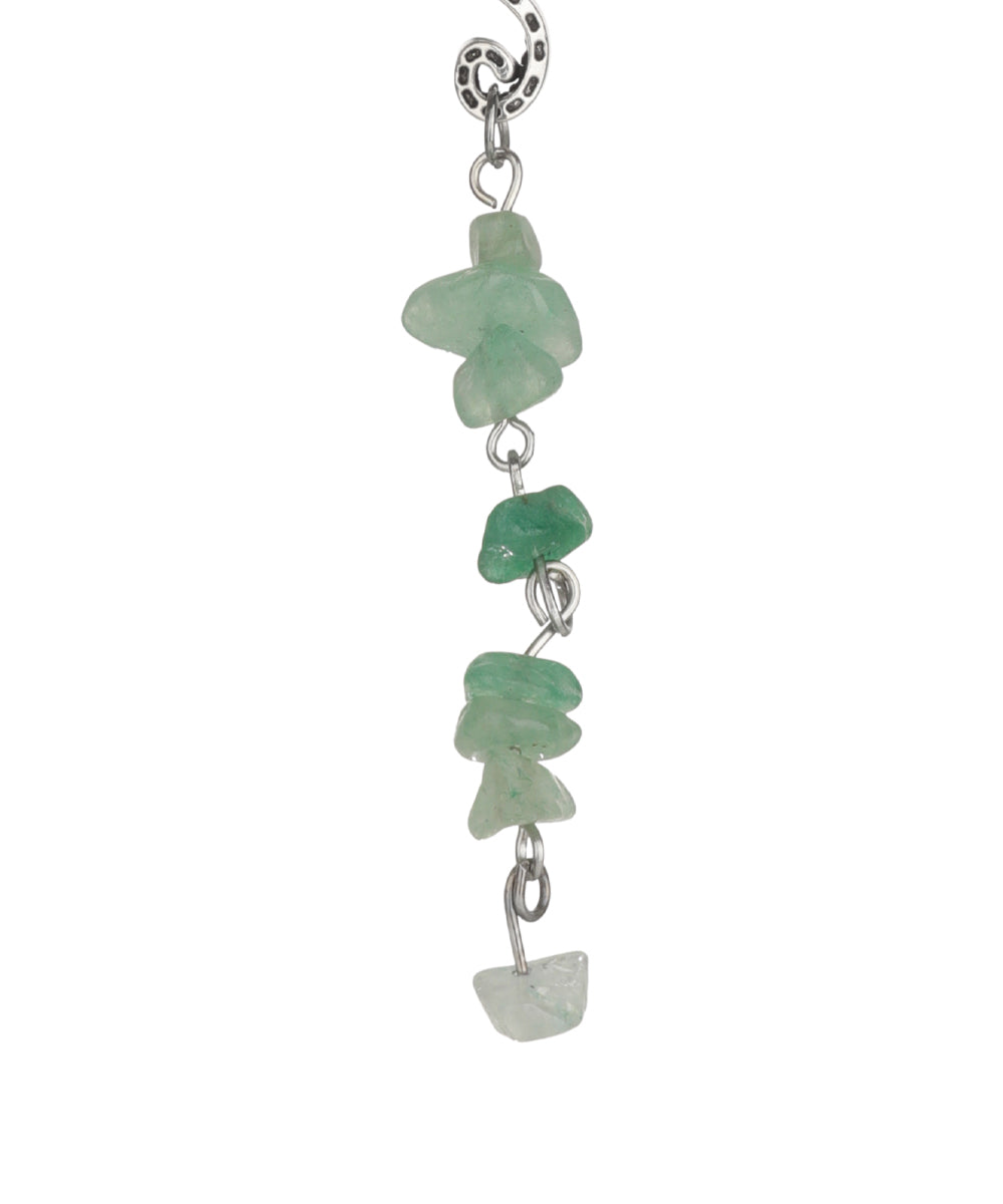 Mint Stone Chip Scroll Hair Braidlet | Stylika