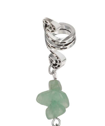 Mint Stone Chip Scroll Hair Braidlet | Stylika