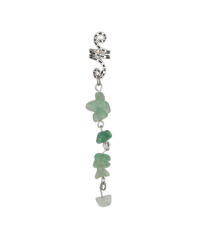 Mint Stone Chip Scroll Hair Braidlet | Stylika
