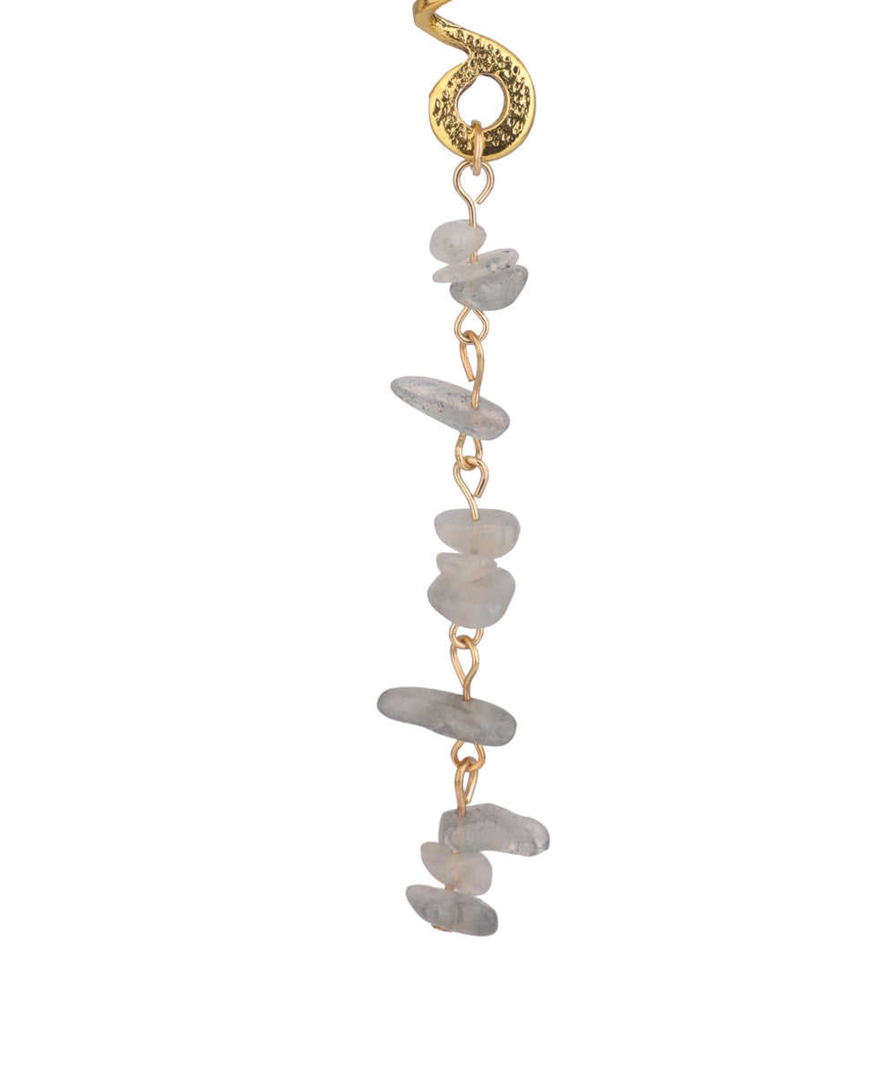 Long Spiral Clouds Stone Chip Hair Braidlet | Stylika