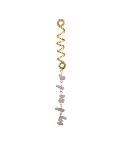 Long Spiral Clouds Stone Chip Hair Braidlet | Stylika