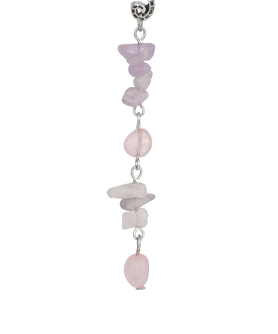 Soft Pink Stone Chip Scroll Hair Braidlet | Stylika