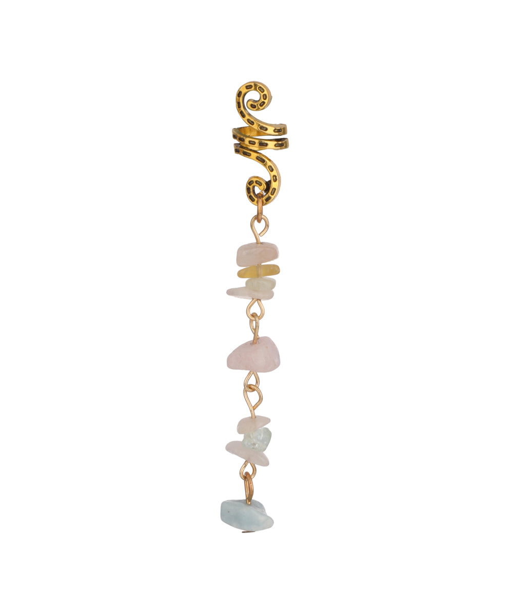 Pastel Stone Chip Scroll Hair Braidlet | Stylika