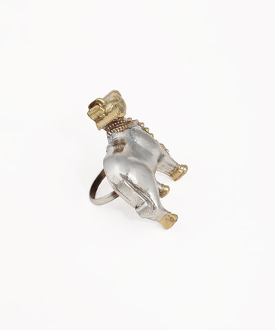 Dual-Tone Nandi Oxidised Ring | Stylika