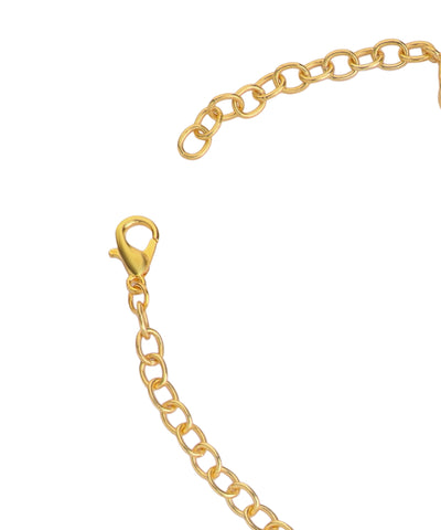 Multi Stone Uncut Rough Stone Chain Bracelet | Stylika
