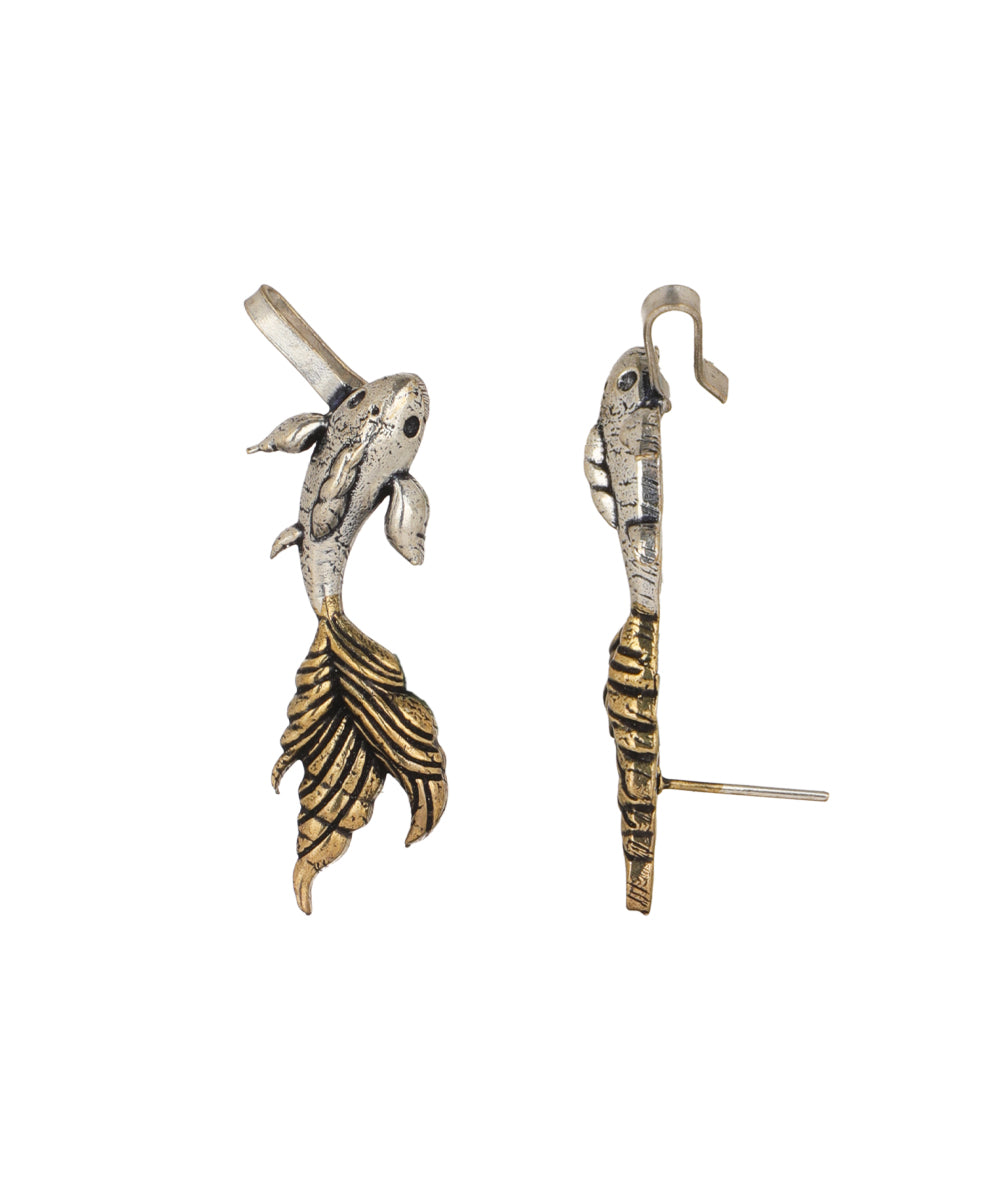 Koi Fish Statement Cuff Earrings | Stylika