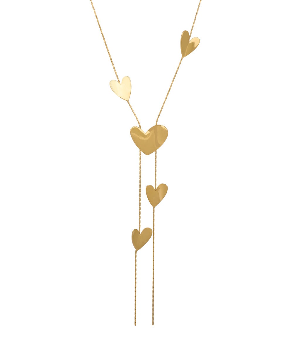 Heart Motif Lariat Style Necklace | Stylika