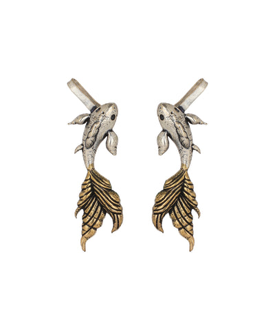Koi Fish Statement Cuff Earrings | Stylika