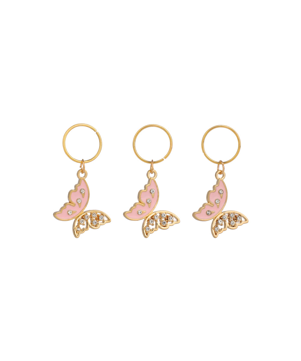 Butterfly Charm Hair Braids Set of Three | Stylika