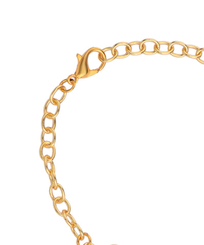 Multi Stone Uncut Rough Stone Chain Bracelet | Stylika