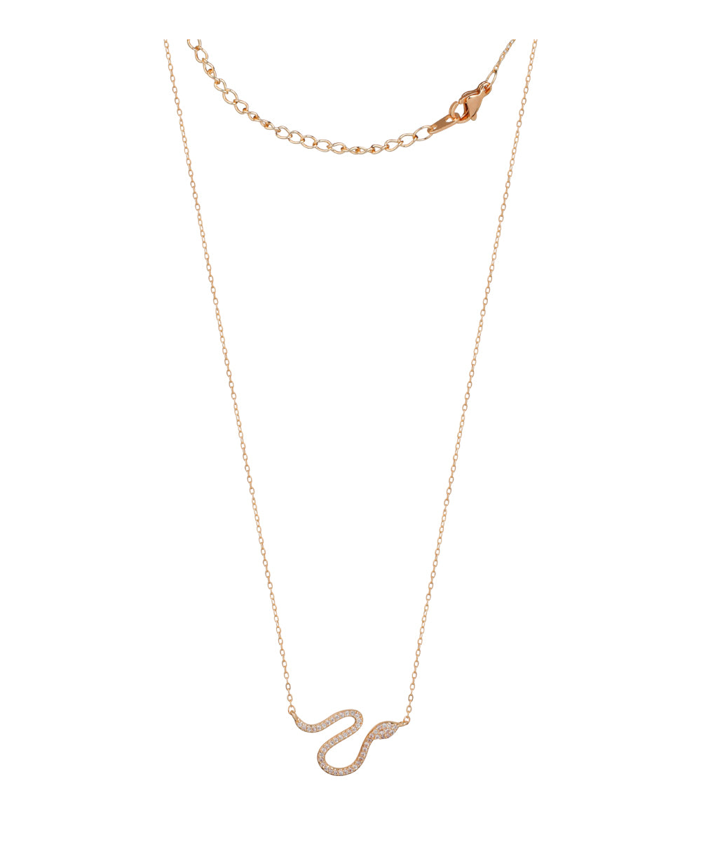 Snake Motif Pendant Necklace | Stylika