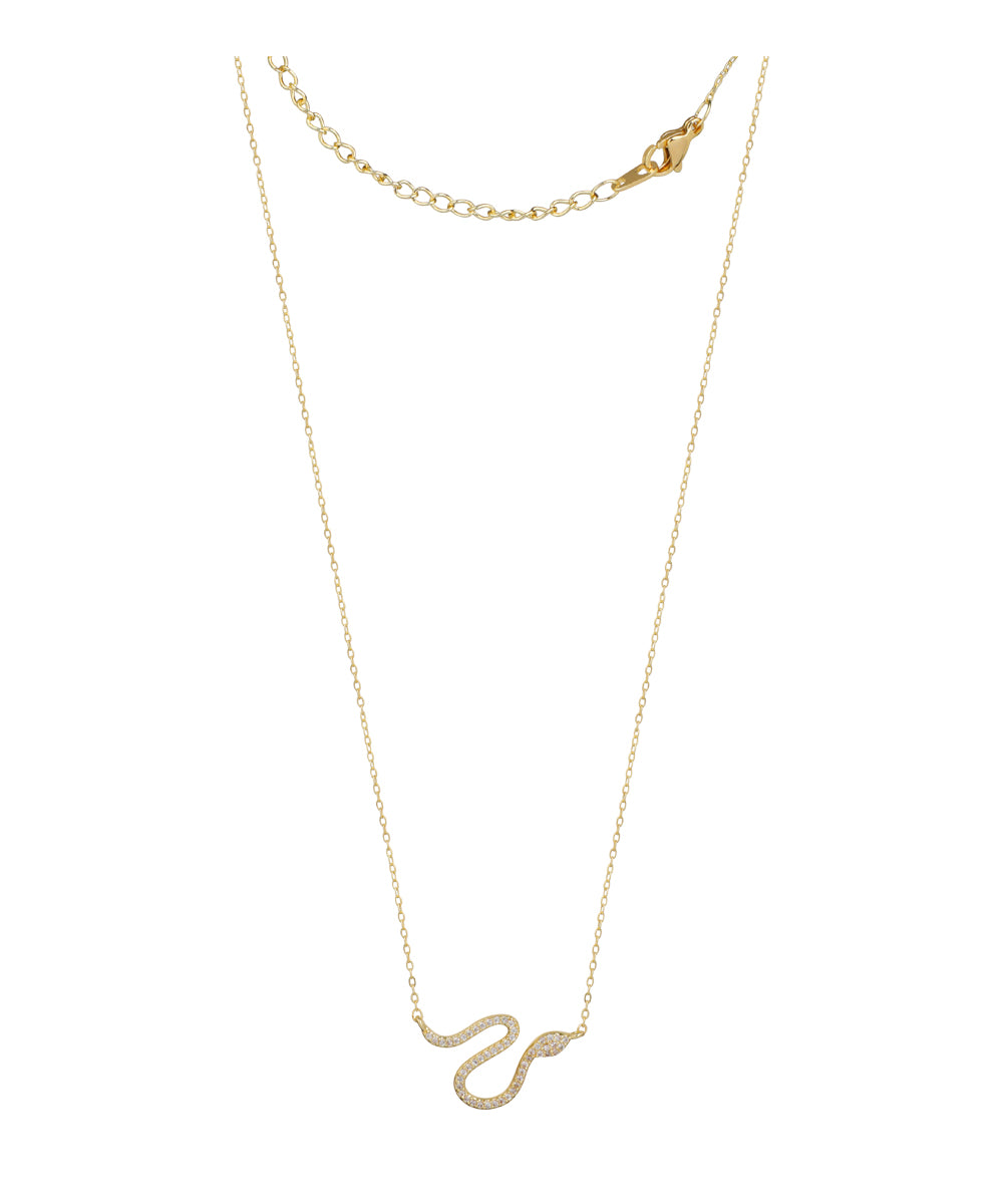 Snake Motif Pendant Necklace | Stylika