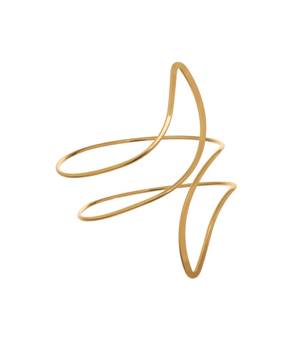 Bold Abstract Wavy Statement Upper Arm Cuff | Stylika