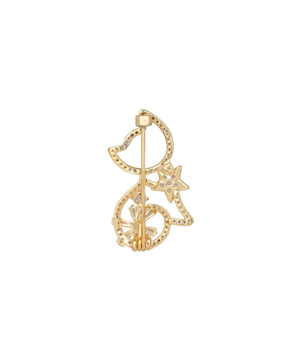 Feminine Cat Brooch | Stylika