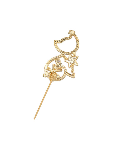 Feminine Cat Brooch | Stylika