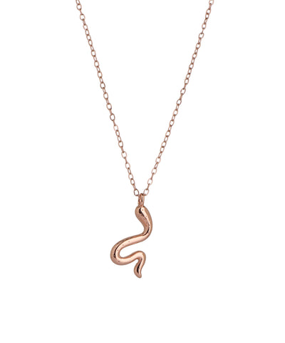 Snake Motif Minimalist Chain Necklace | Stylika
