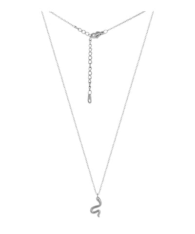 Snake Motif Minimalist Chain Necklace | Stylika