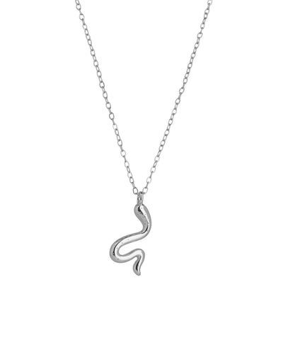 Snake Motif Minimalist Chain Necklace | Stylika