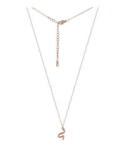 Snake Motif Minimalist Chain Necklace | Stylika