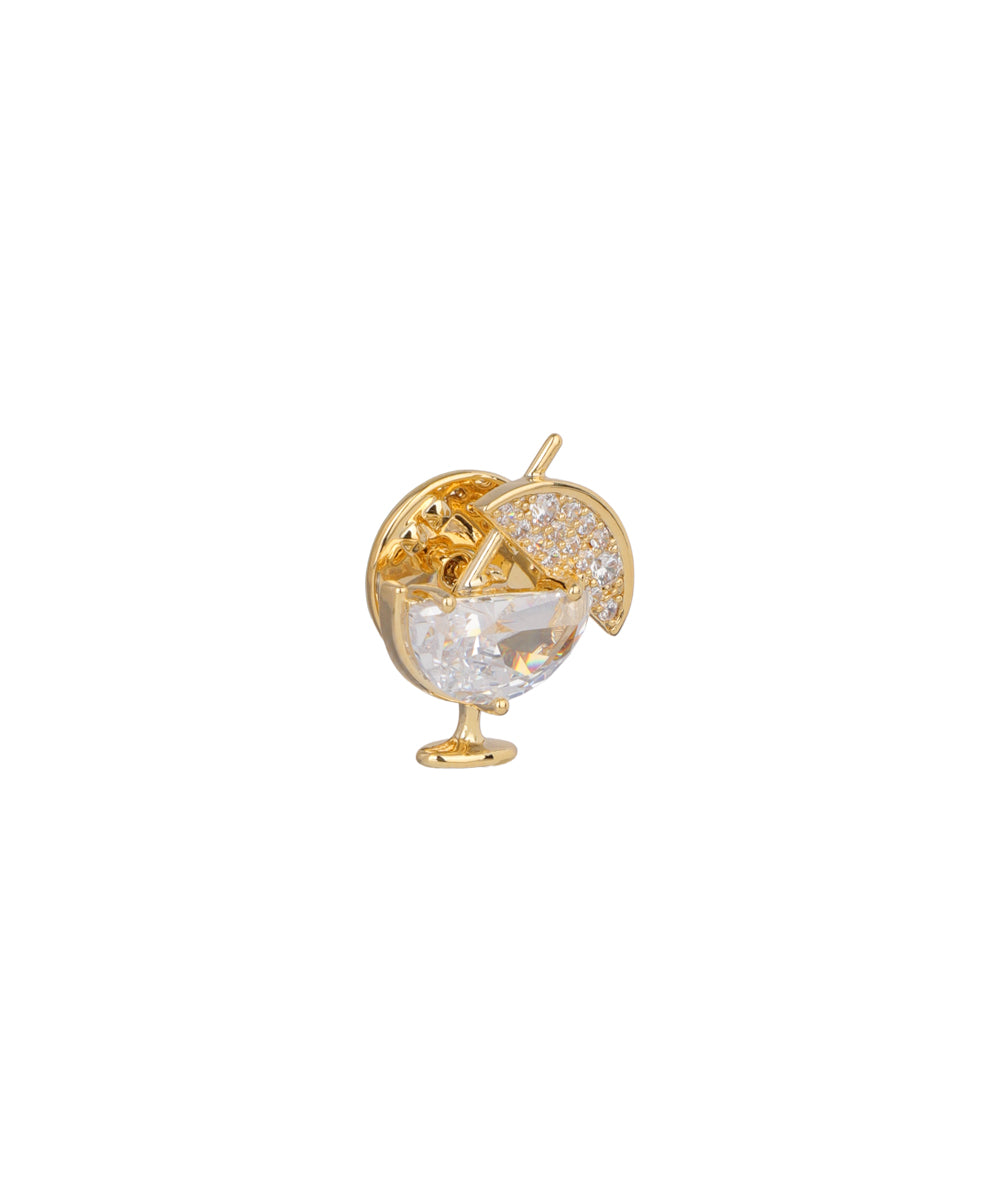 Cocktail Glass Motif Party Wear Brooch | Stylika