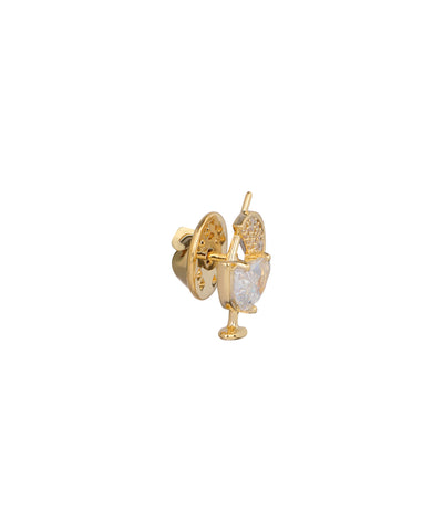 Cocktail Glass Motif Party Wear Brooch | Stylika