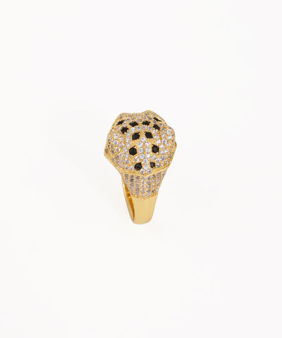 Sculptural Panther Head Statement Ring | Stylika