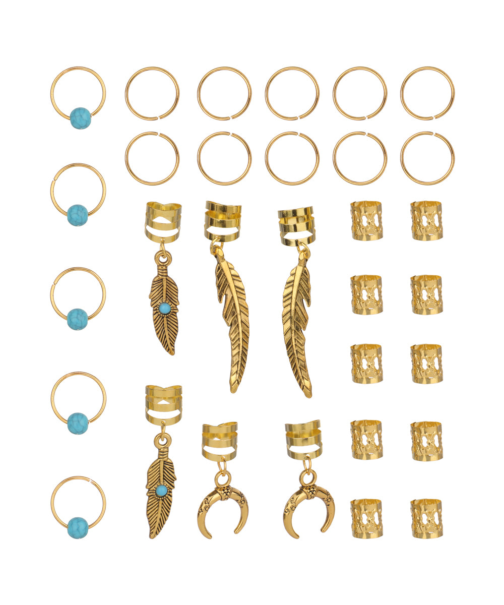 Bohemian Style Hair Braids Decorative Set | Stylika