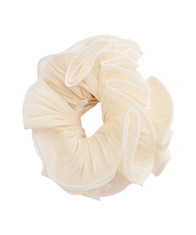 Pleated Organza Hair Scrunchie | STYLIKA