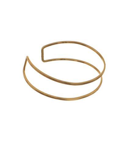 Sleek Minimalist Double Band Open Arm Cuff Design | Stylika