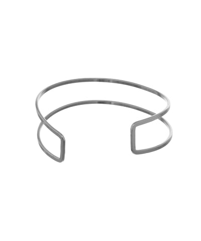 Sleek Minimalist Double Band Open Arm Cuff Design | Stylika