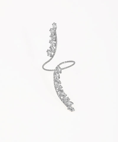 Statement Textured Band Marquise Stone Wrap Ring | Stylika