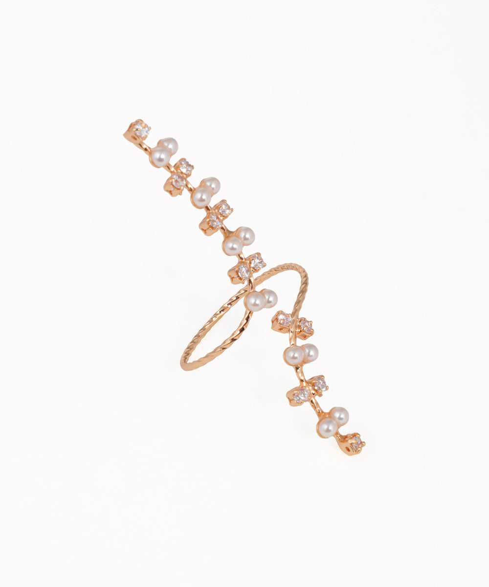 Sophisticated Wrap Ring with Flowing Embellishments | Stylika
