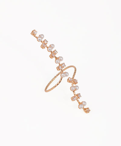 Sophisticated Wrap Ring with Flowing Embellishments | Stylika