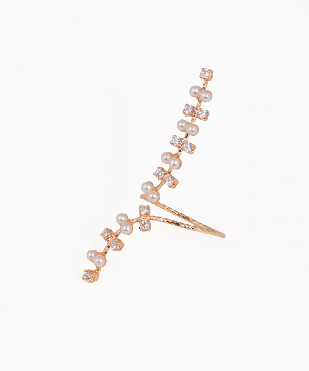 Sophisticated Wrap Ring with Flowing Embellishments | Stylika